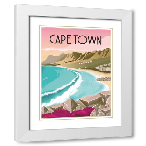 Cape Town South Africa White Modern Wood Framed Art Print with Double Matting by Escalante, Omar