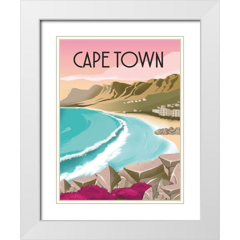 Cape Town South Africa White Modern Wood Framed Art Print with Double Matting by Escalante, Omar