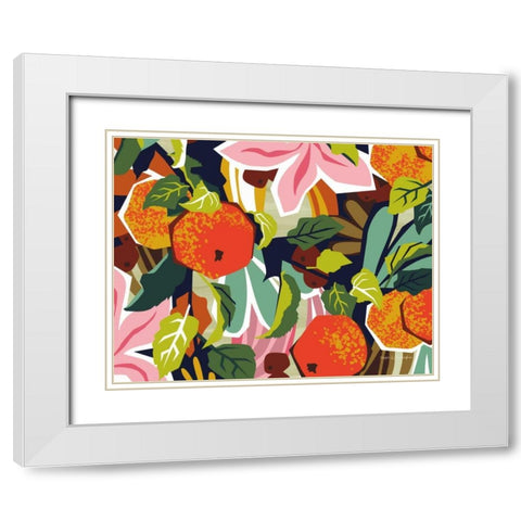 Apple Orchard I White Modern Wood Framed Art Print with Double Matting by Gallagher, Megan