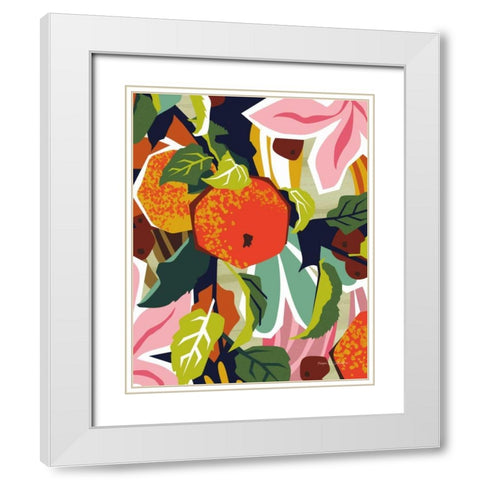 Apple Orchard II White Modern Wood Framed Art Print with Double Matting by Gallagher, Megan