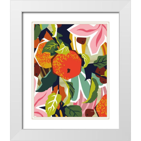 Apple Orchard II White Modern Wood Framed Art Print with Double Matting by Gallagher, Megan