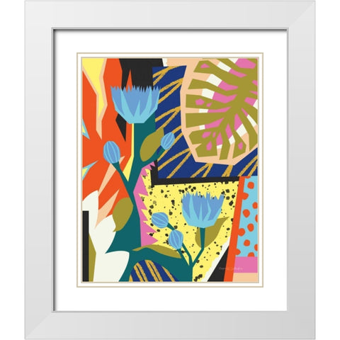 Born in the 80s White Modern Wood Framed Art Print with Double Matting by Gallagher, Megan