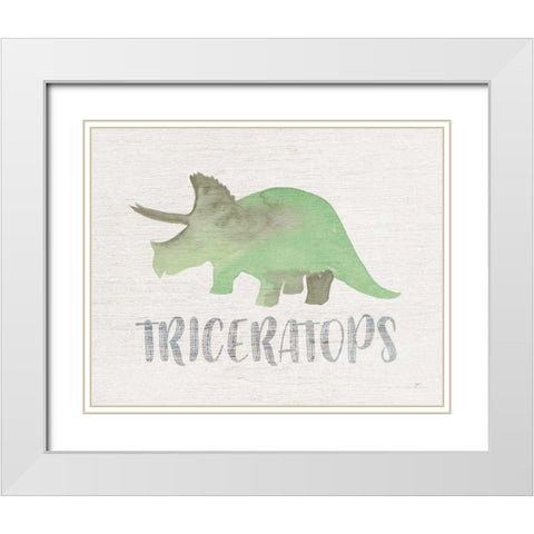Roar IV White Modern Wood Framed Art Print with Double Matting by Panganiban, Karyn