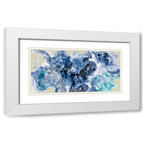 Low Tide Reflections White Modern Wood Framed Art Print with Double Matting by Vassileva, Silvia