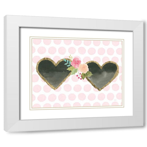 Girl Power Sunglasses White Modern Wood Framed Art Print with Double Matting by Jackson, Jenaya