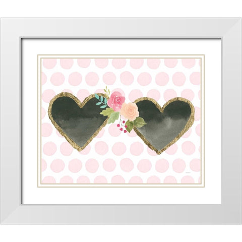 Girl Power Sunglasses White Modern Wood Framed Art Print with Double Matting by Jackson, Jenaya