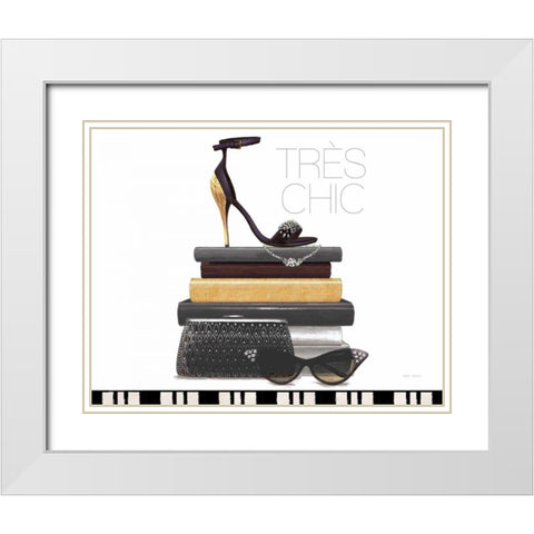 Paris Style III White White Modern Wood Framed Art Print with Double Matting by Fabiano, Marco