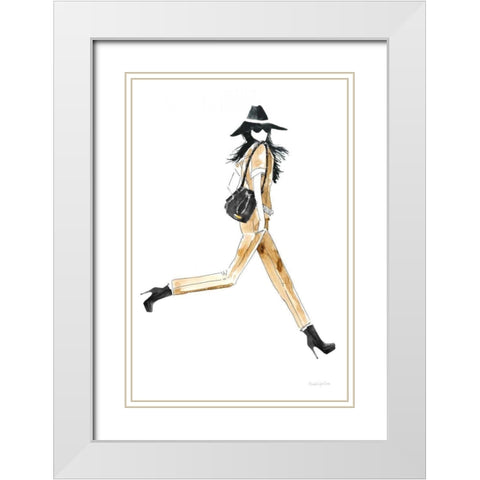 Out On the Town I White Modern Wood Framed Art Print with Double Matting by Charro, Mercedes Lopez