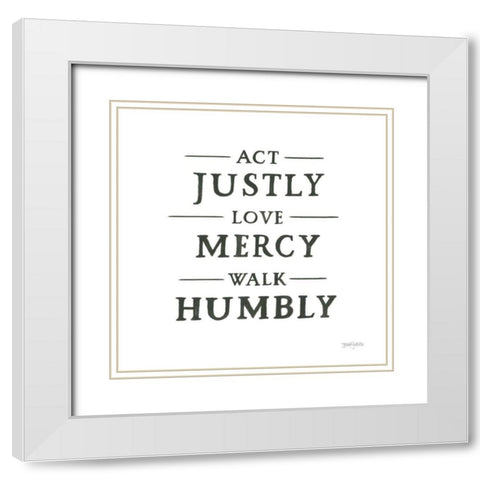 Scripture for Life I No Flowers White Modern Wood Framed Art Print with Double Matting by Jackson, Jenaya