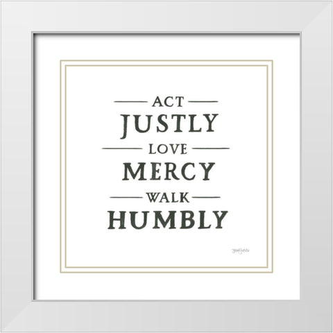 Scripture for Life I No Flowers White Modern Wood Framed Art Print with Double Matting by Jackson, Jenaya