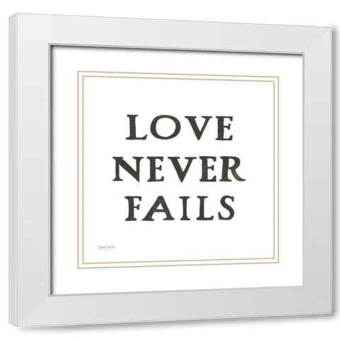 Scripture for Life II No Flowers White Modern Wood Framed Art Print with Double Matting by Jackson, Jenaya