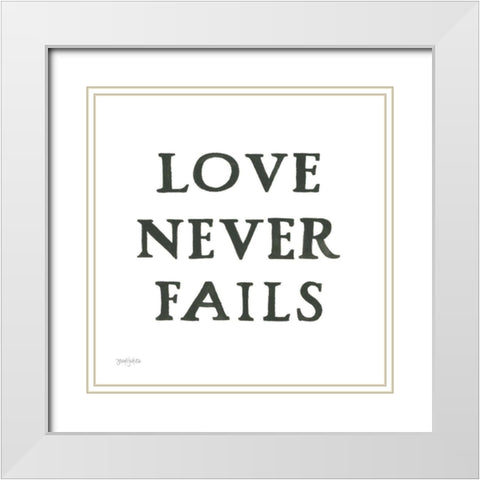 Scripture for Life II No Flowers White Modern Wood Framed Art Print with Double Matting by Jackson, Jenaya