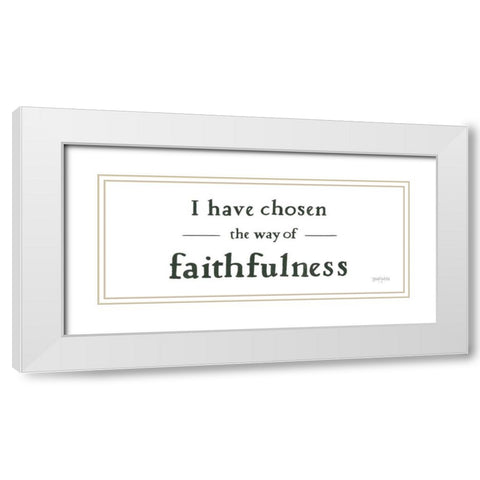 Scripture for Life IV No Flowers White Modern Wood Framed Art Print with Double Matting by Jackson, Jenaya