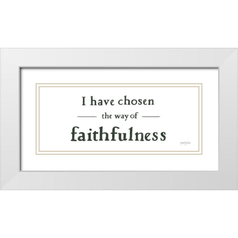 Scripture for Life IV No Flowers White Modern Wood Framed Art Print with Double Matting by Jackson, Jenaya