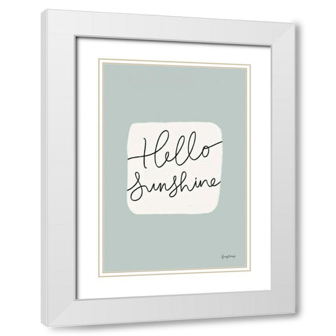 Calm Home V White Modern Wood Framed Art Print with Double Matting by Thorns, Becky