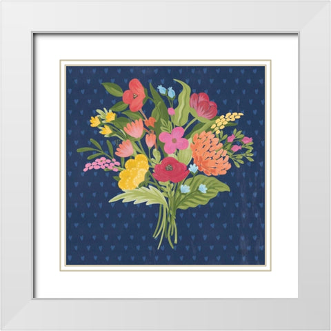 Love Letters X No Banner Blue White Modern Wood Framed Art Print with Double Matting by Marshall, Laura