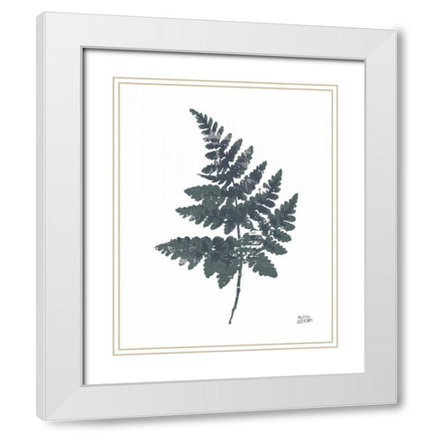 Fern II White Modern Wood Framed Art Print with Double Matting by Averinos, Melissa