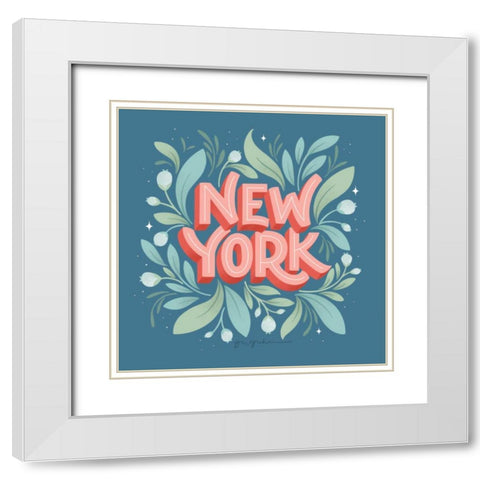 World Cities II White Modern Wood Framed Art Print with Double Matting by Graham, Gia