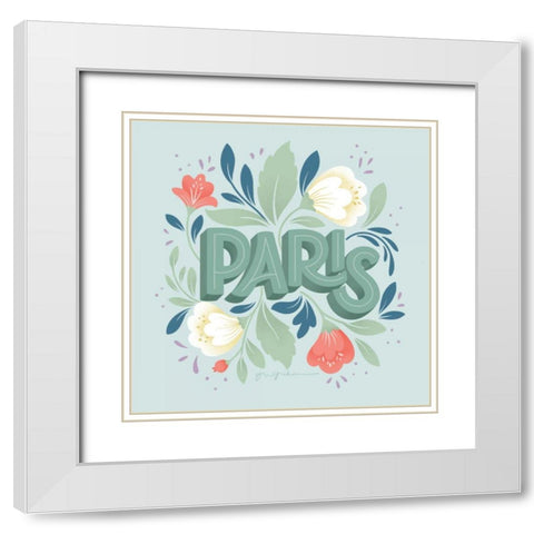 World Cities III White Modern Wood Framed Art Print with Double Matting by Graham, Gia