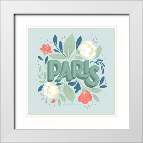 World Cities III White Modern Wood Framed Art Print with Double Matting by Graham, Gia