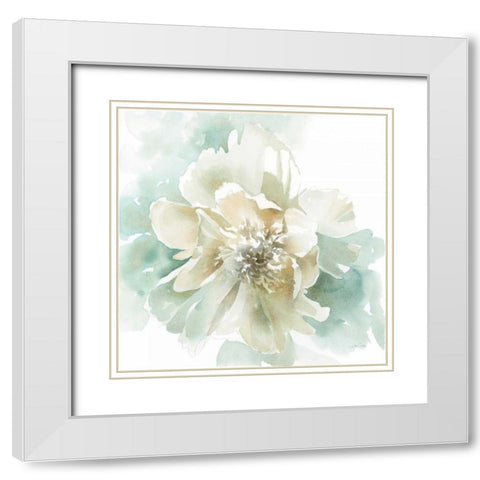 Poetic Blooming II White Modern Wood Framed Art Print with Double Matting by Pete, Katrina