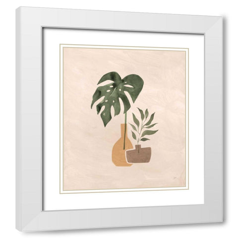 Boho Vessels II White Modern Wood Framed Art Print with Double Matting by Panganiban, Karyn