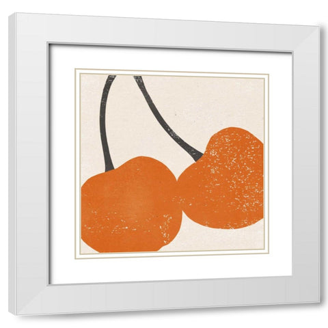 Graphic Fruit III White Modern Wood Framed Art Print with Double Matting by Hershey, Moira