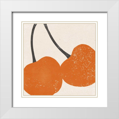 Graphic Fruit III White Modern Wood Framed Art Print with Double Matting by Hershey, Moira