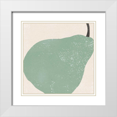 Graphic Fruit IV White Modern Wood Framed Art Print with Double Matting by Hershey, Moira