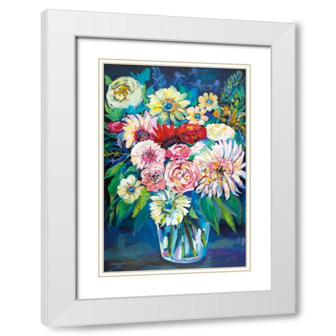 Prosperity White Modern Wood Framed Art Print with Double Matting by Vertentes, Jeanette