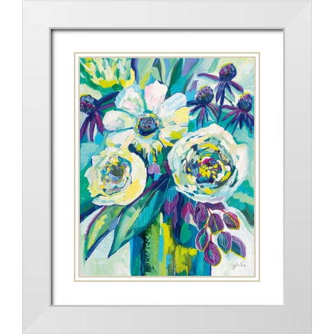 Vision White Modern Wood Framed Art Print with Double Matting by Vertentes, Jeanette