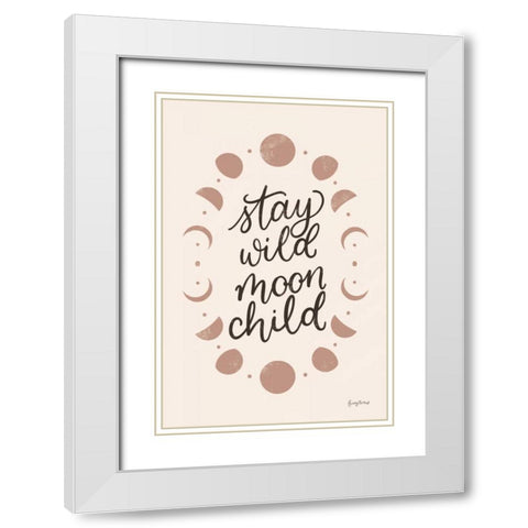 Celestial Boho II White Modern Wood Framed Art Print with Double Matting by Thorns, Becky