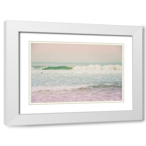 Morning Wave II White Modern Wood Framed Art Print with Double Matting by Urquhart, Elizabeth