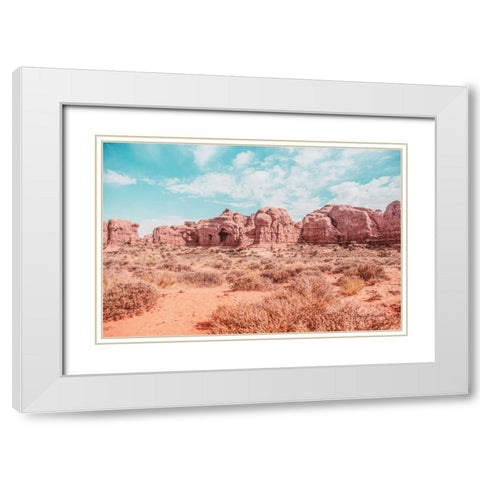 What a View I White Modern Wood Framed Art Print with Double Matting by Urquhart, Elizabeth