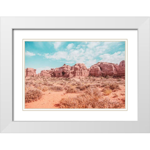 What a View I White Modern Wood Framed Art Print with Double Matting by Urquhart, Elizabeth