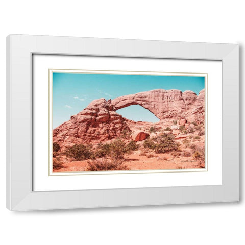 What a View IV White Modern Wood Framed Art Print with Double Matting by Urquhart, Elizabeth