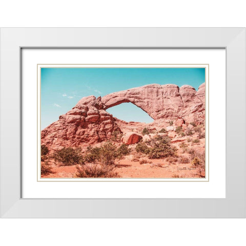 What a View IV White Modern Wood Framed Art Print with Double Matting by Urquhart, Elizabeth