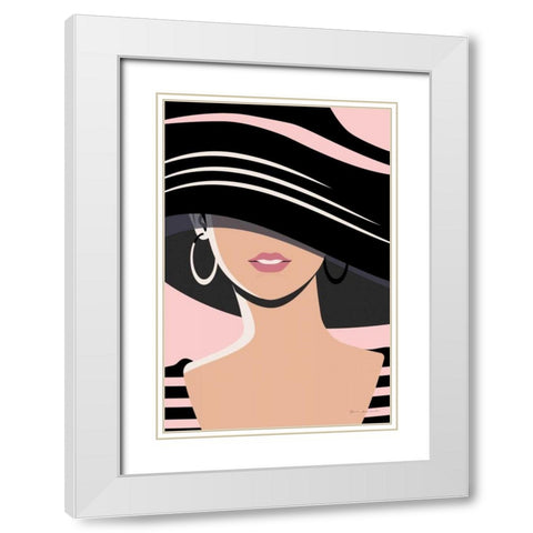 Beach Chic III Blush White Modern Wood Framed Art Print with Double Matting by Escalante, Omar