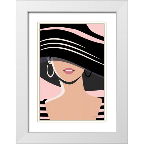 Beach Chic III Blush White Modern Wood Framed Art Print with Double Matting by Escalante, Omar