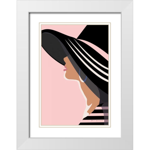 Beach Chic IV Blush White Modern Wood Framed Art Print with Double Matting by Escalante, Omar
