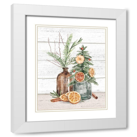 Seasonal Market III White Modern Wood Framed Art Print with Double Matting by Urban, Mary