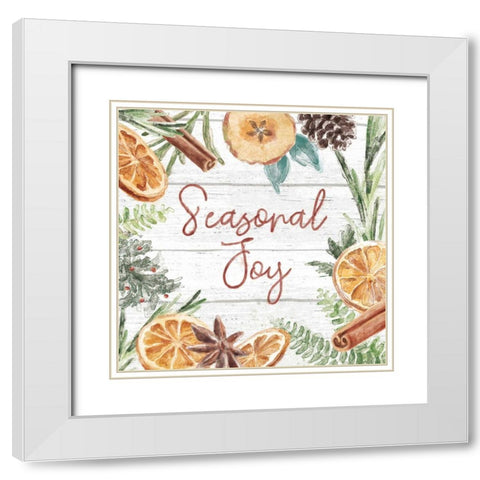 Seasonal Market V White Modern Wood Framed Art Print with Double Matting by Urban, Mary