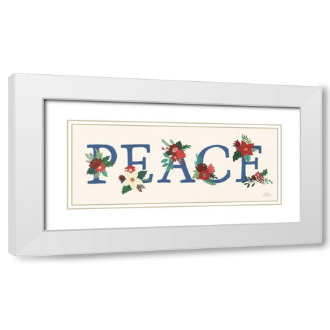 Christmas Wishes X Dark White Modern Wood Framed Art Print with Double Matting by Marshall, Laura
