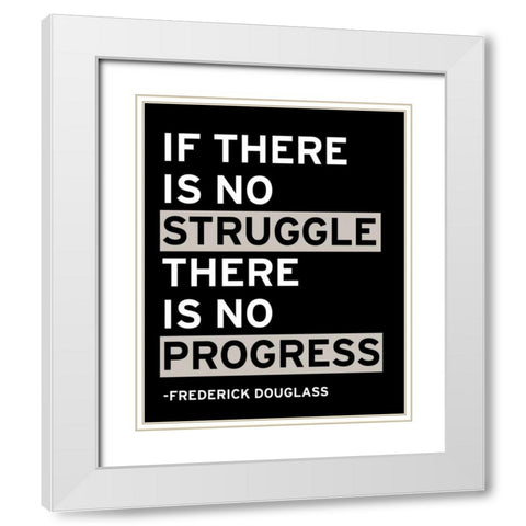 Motivation I White Modern Wood Framed Art Print with Double Matting by Wild Apple Portfolio