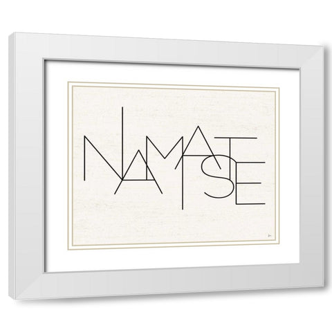 Calm II White Modern Wood Framed Art Print with Double Matting by Aiken, Jess