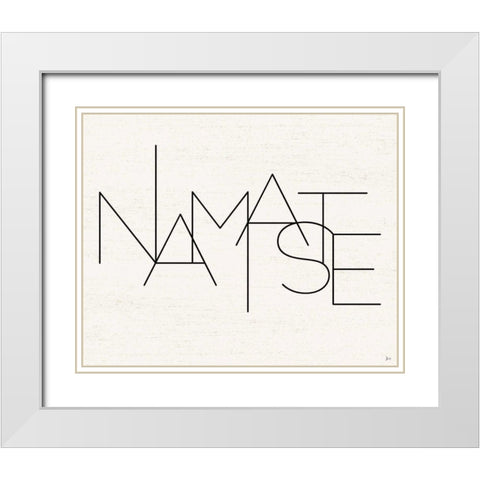 Calm II White Modern Wood Framed Art Print with Double Matting by Aiken, Jess