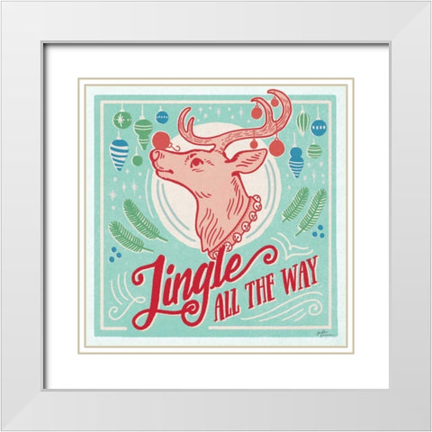 Naughty and Nice IV Bright White Modern Wood Framed Art Print with Double Matting by Penner, Janelle