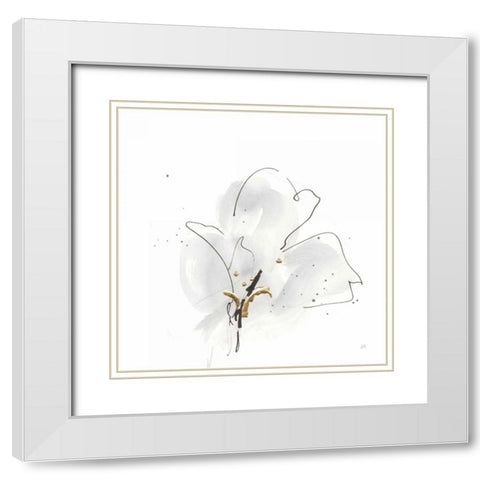 Cool Gray I White Modern Wood Framed Art Print with Double Matting by Paschke, Chris