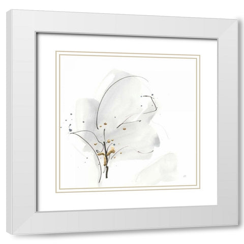 Cool Gray IV White Modern Wood Framed Art Print with Double Matting by Paschke, Chris
