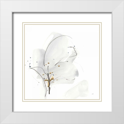 Cool Gray IV White Modern Wood Framed Art Print with Double Matting by Paschke, Chris